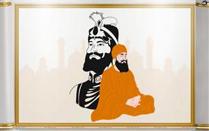 A divine illustration of Guru Gobind Singh Ji